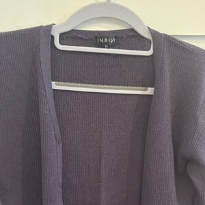 Women's Purple Cardigan Sweater